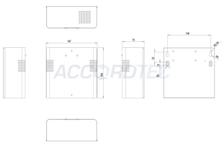ББП-20 Блок бесперебойного питания ACCORDTEC, 12 В, 2 A
